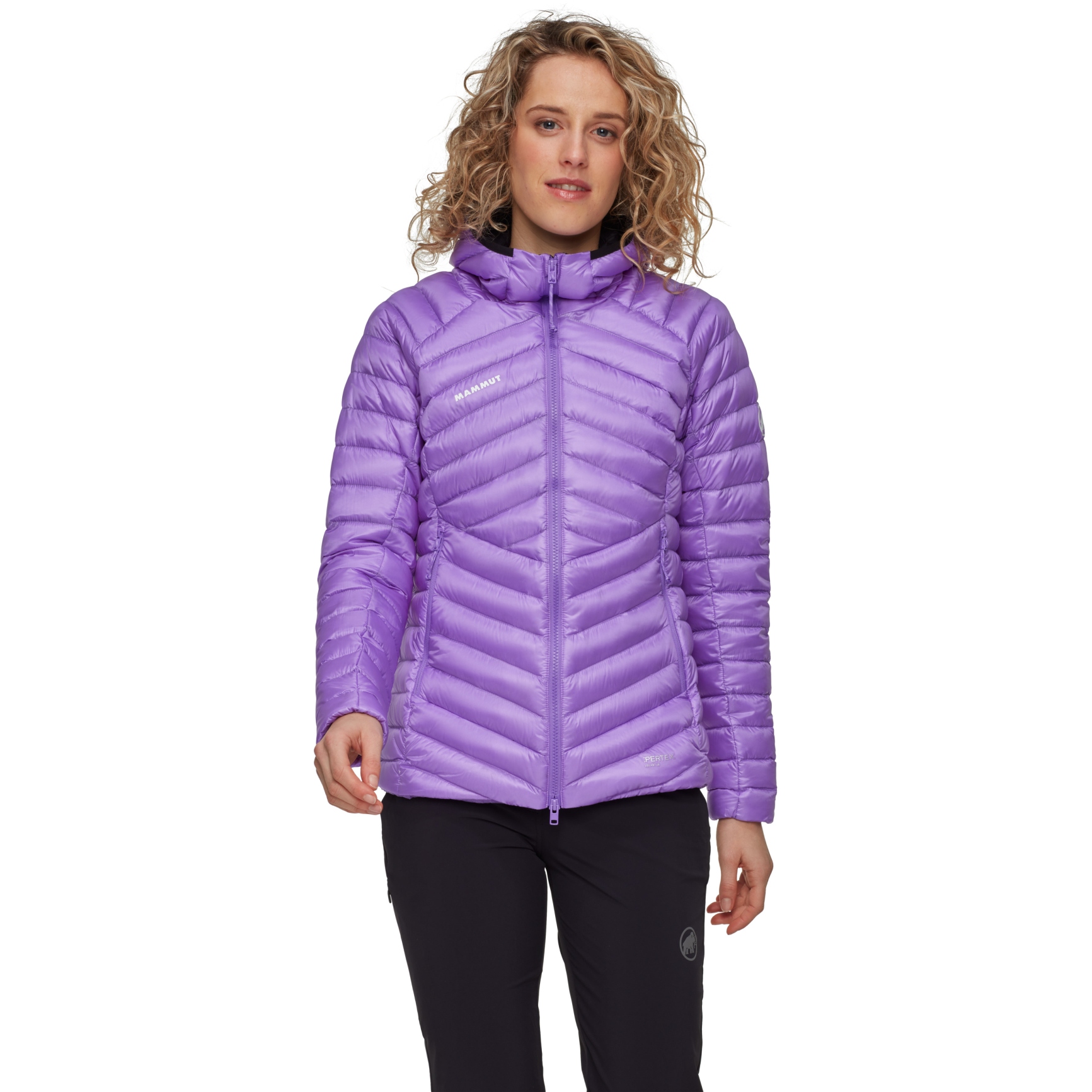Zdjęcie: Mammut Broad Peak Insulated Hooded Jacket Women - lavandin-black