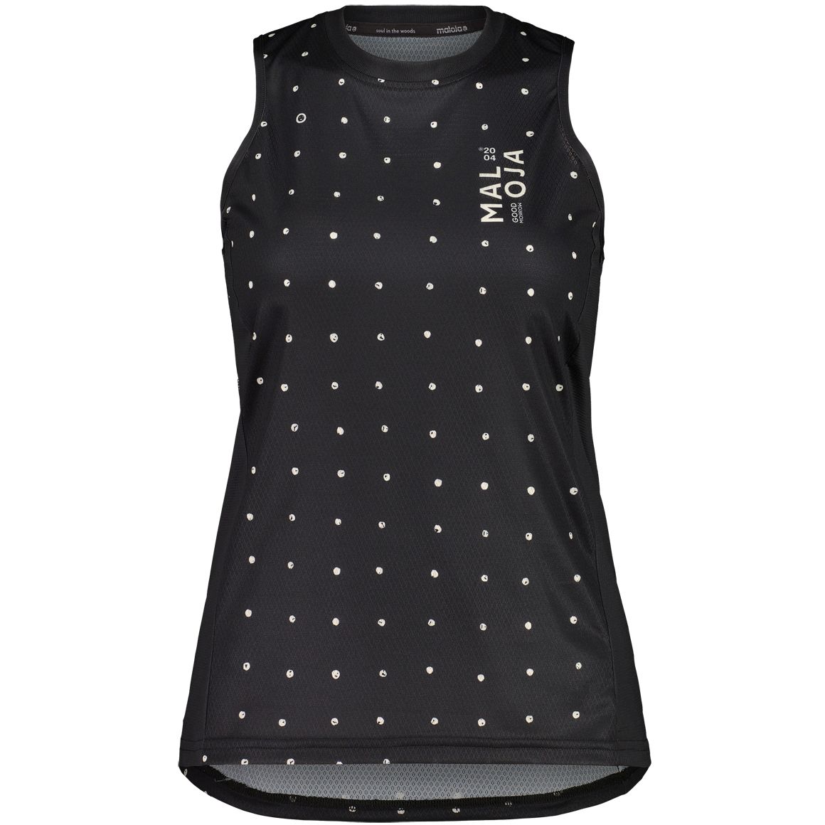 Photo produit de Maloja Débardeur Femme - GrandvaliraM. Top Cycle - deep black bubbledots 8856