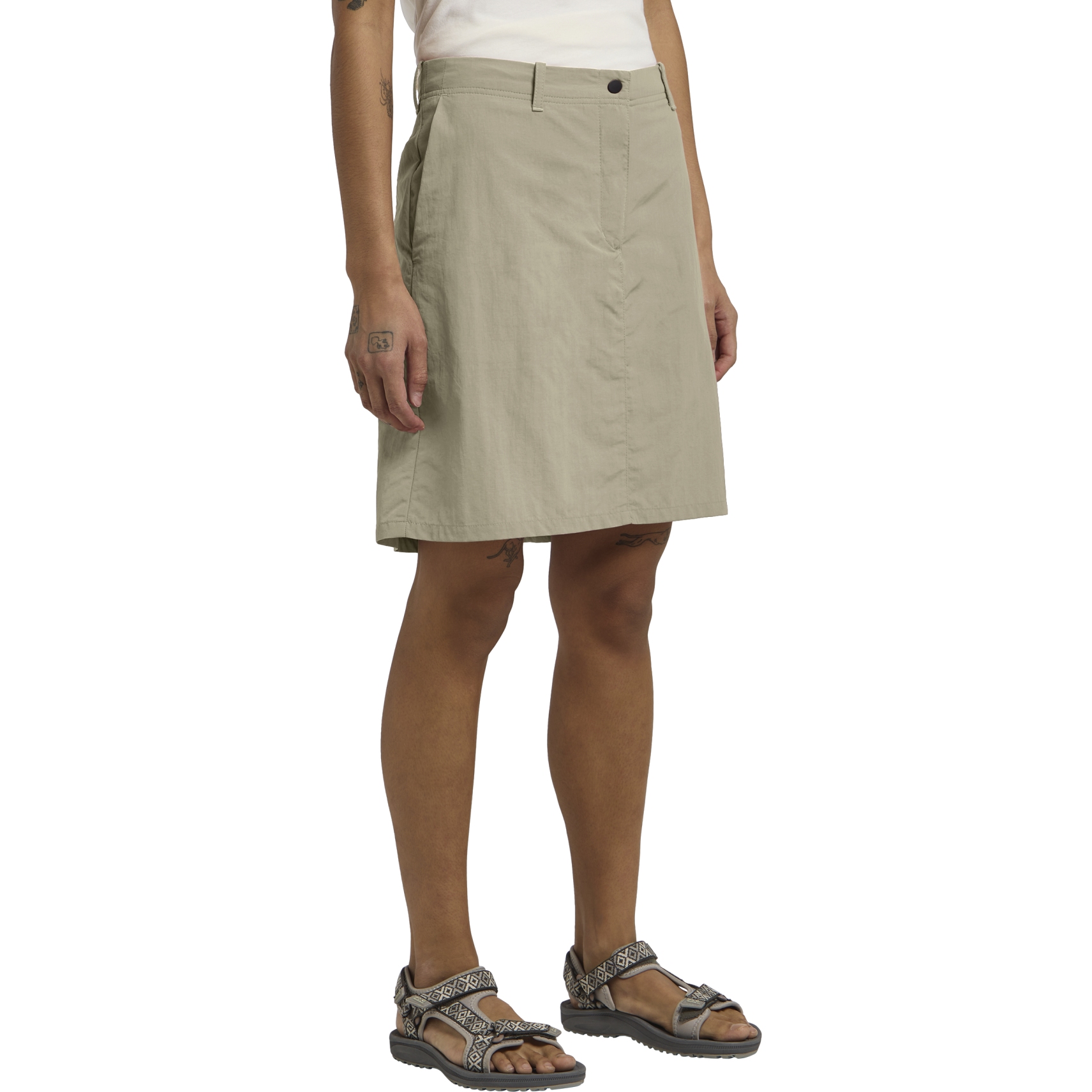 Productfoto van Jack Wolfskin Tihama Skort Dames - stone