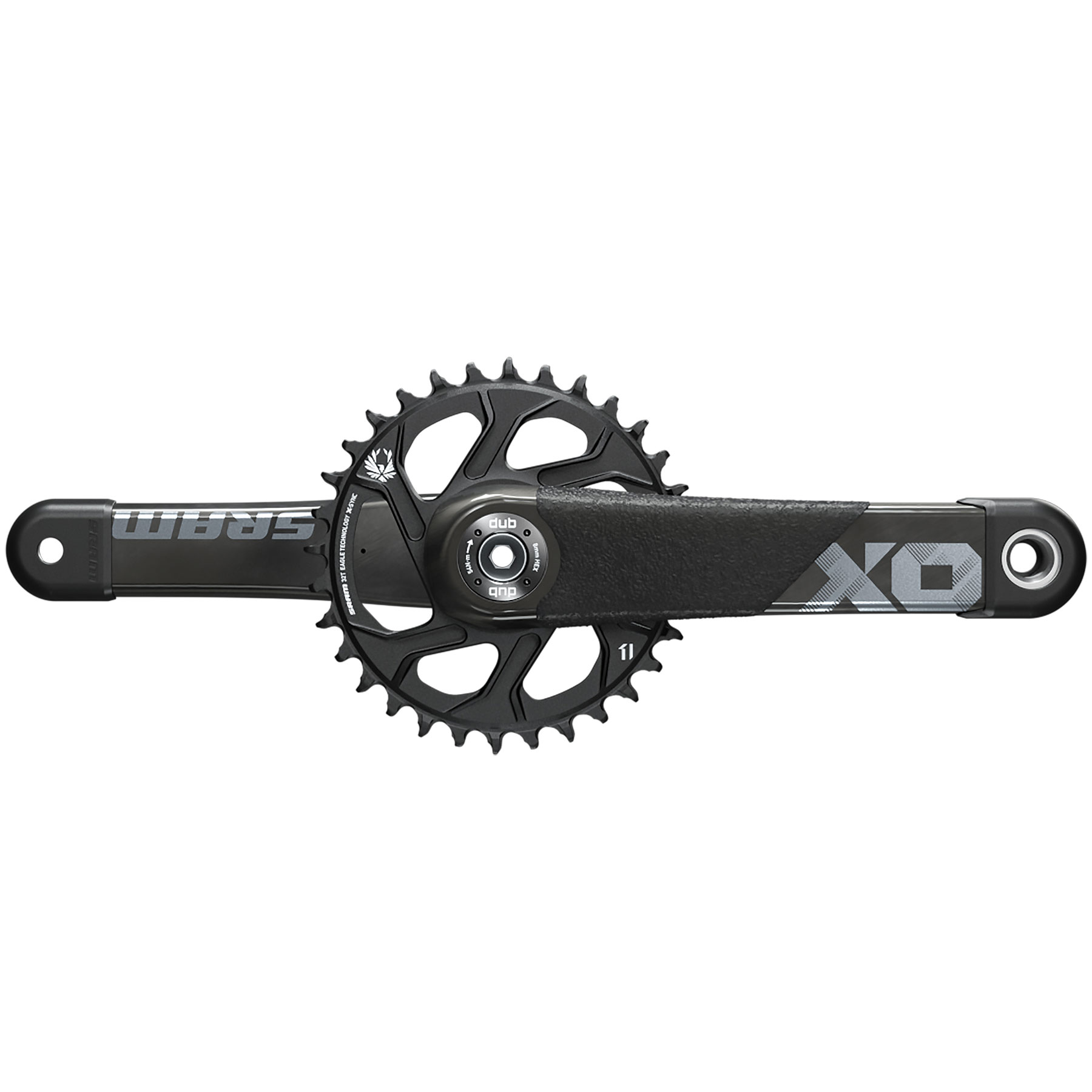 Bild von SRAM X01 DH X-SYNC Carbon Kurbelgarnitur - Direct Mount 34 Z. - 10/11-fach - DUB83 - schwarz