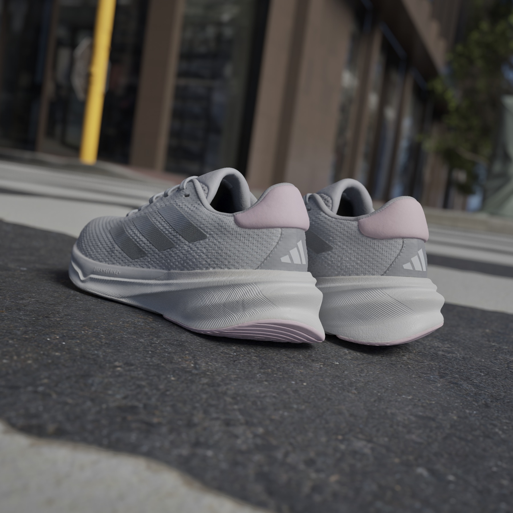 adidas Supernova Stride Hardloopschoenen Dames - halo silver/cloud  white/clear pink IG8309