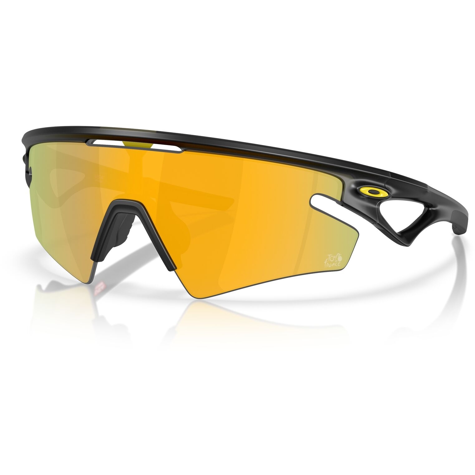 Photo produit de Oakley Lunettes - Sphaera Slash - 2025 Tour De France™ - Matte Black Ink/Prizm 24K Polarized - OO9499-0836