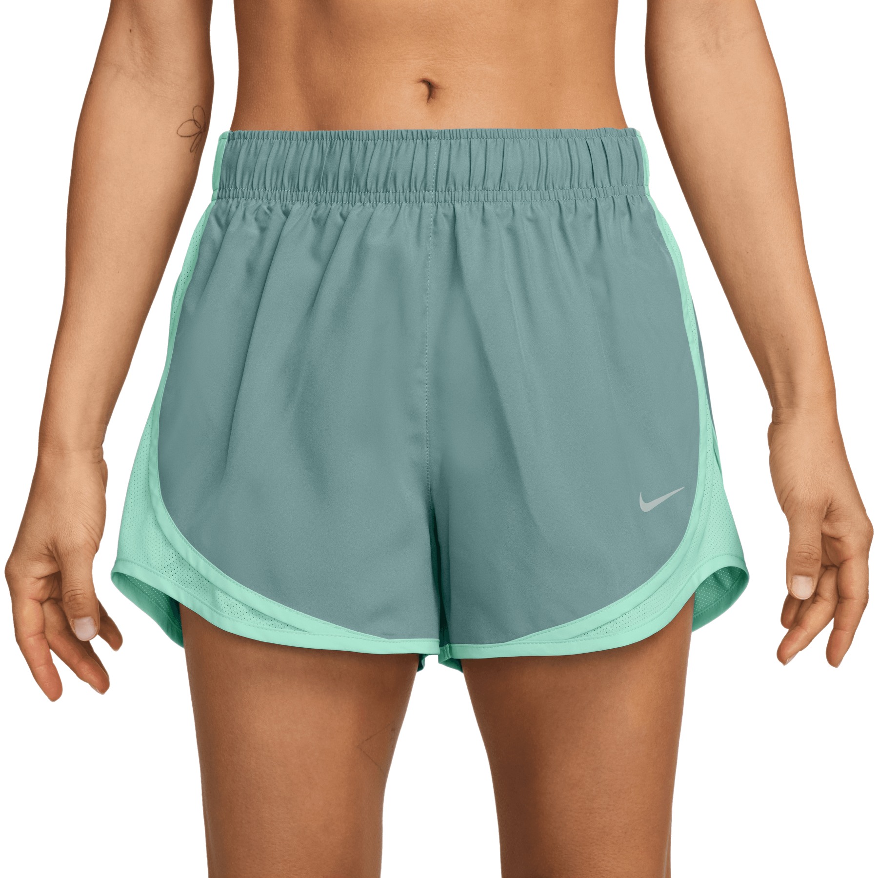 teal nike shorts womens