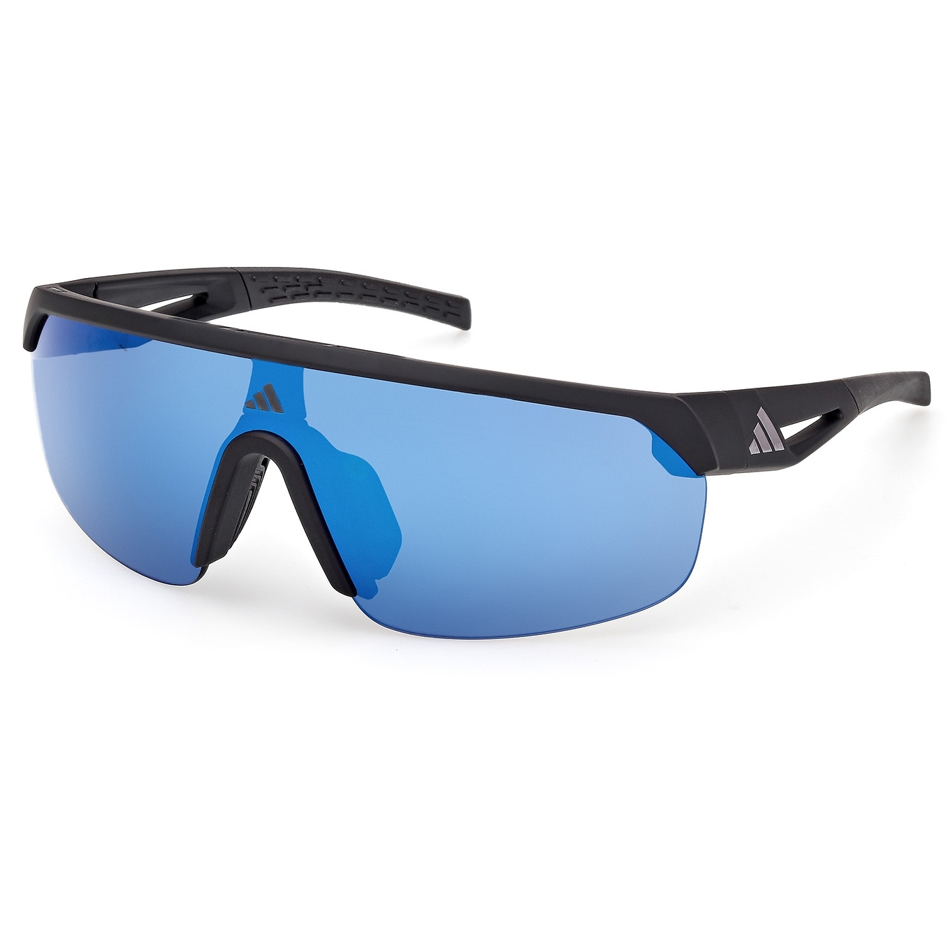 Produktbild von adidas SP0109 Brille - Matte Black / Contrast Mirror Blue