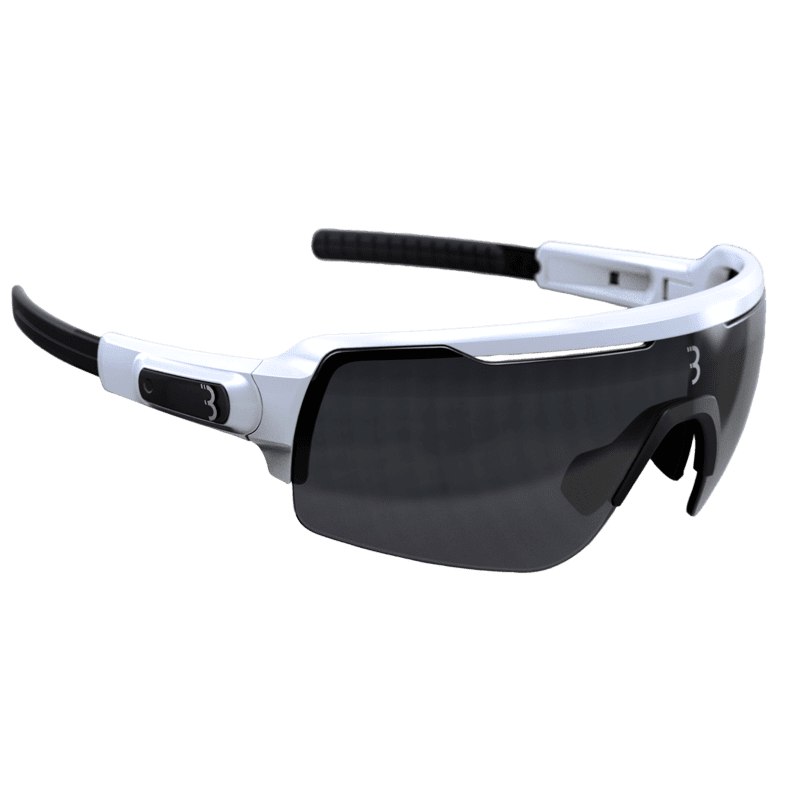 Image of BBB Cycling Commander BSG-61 Glasses - glossy white | smoke + clear + yellow