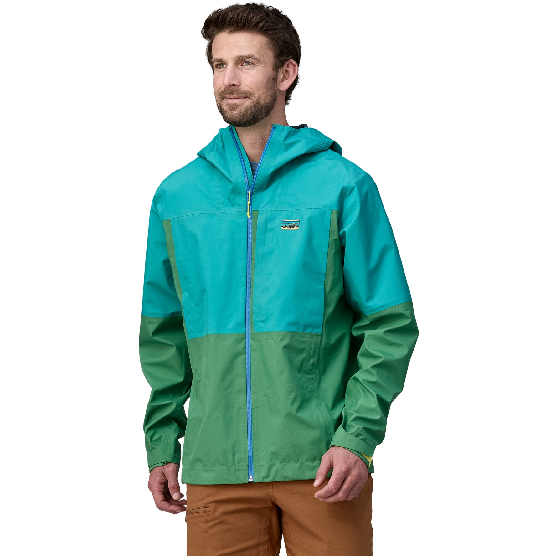 Patagonia Boulder Fork Rain Jacket Men Gather Green BIKE24