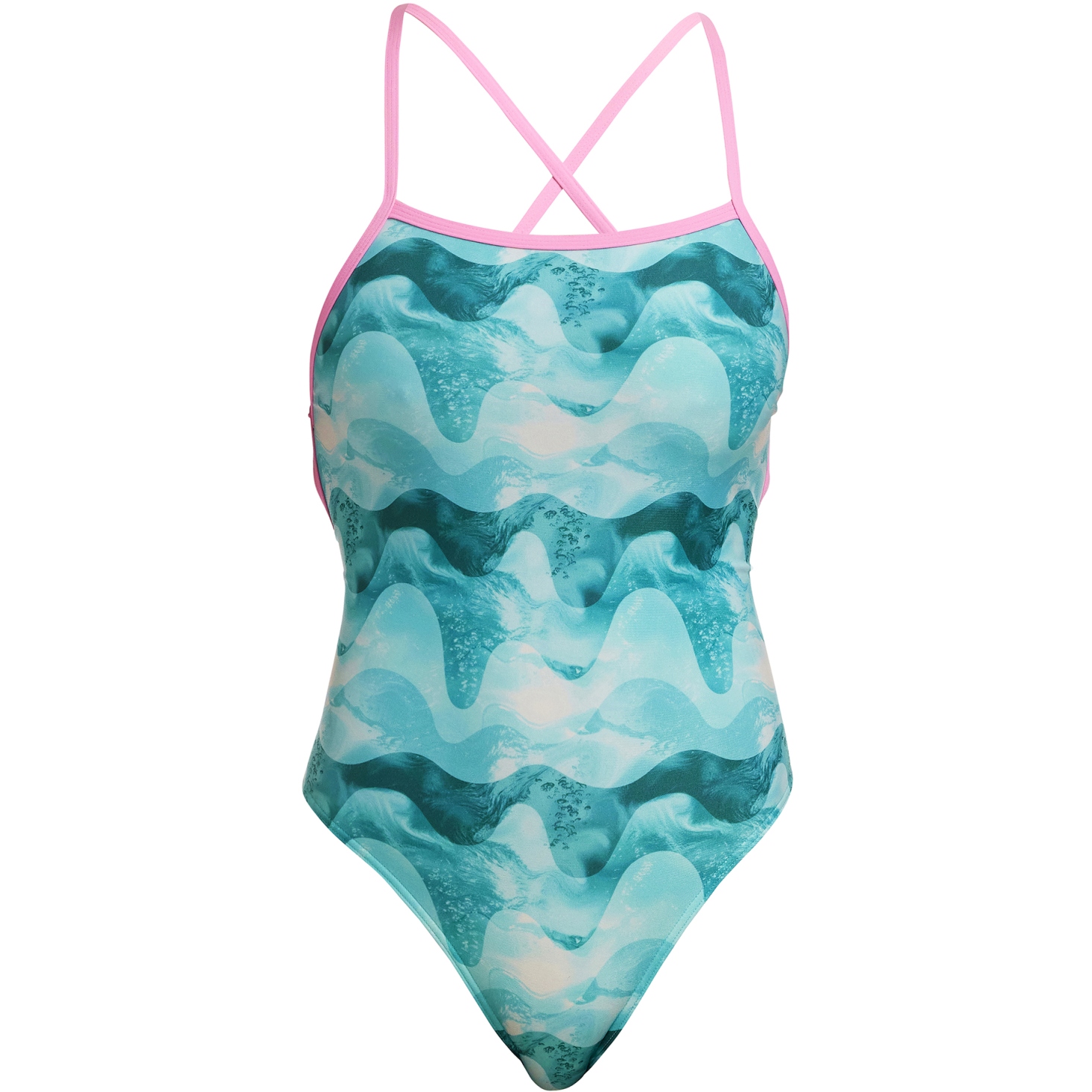 Photo produit de Funkita Maillot de Bain Donna - Strapped In Eco - Teal Wave