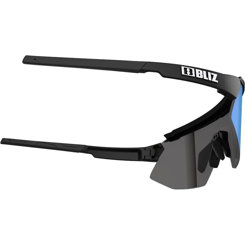 Bliz Breeze Glasses - Matt Black / Brown with Blue Multi +
