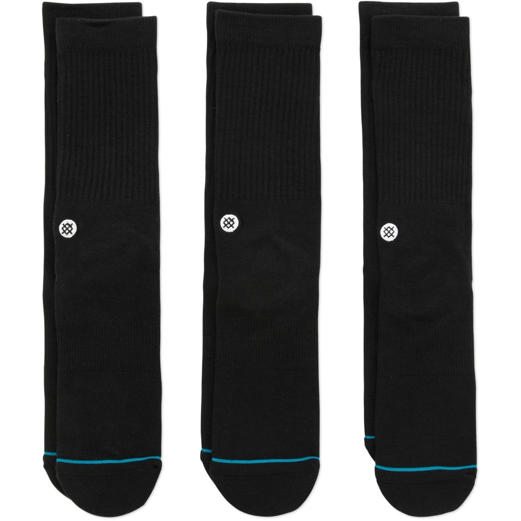 Picture of Stance Icon Crew Socks Unisex - 3 Pack - black