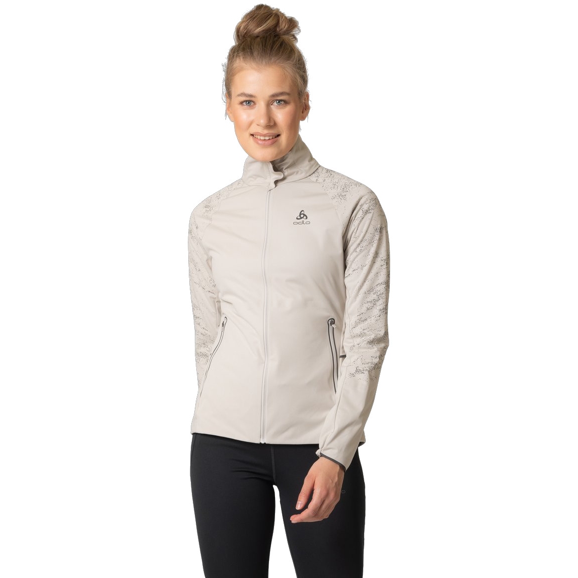Picture of Odlo Women&#039;s Zeroweight Pro Warm Reflective Running Jacket - silver cloud