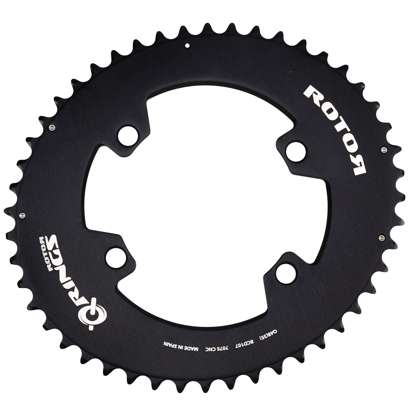 Image of Rotor Q-Rings Outer Chainring for SRAM Force / Force AXS - BCD 107x4 - oval