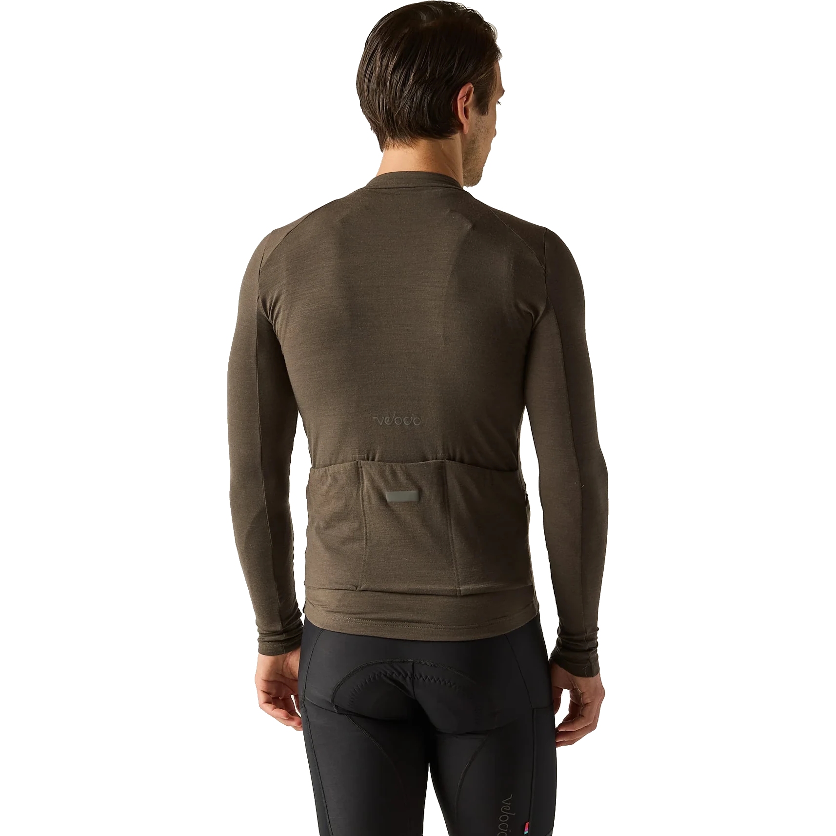 Velocio Luxe Merino Long Sleeve Jersey Men - Black Olive | BIKE24
