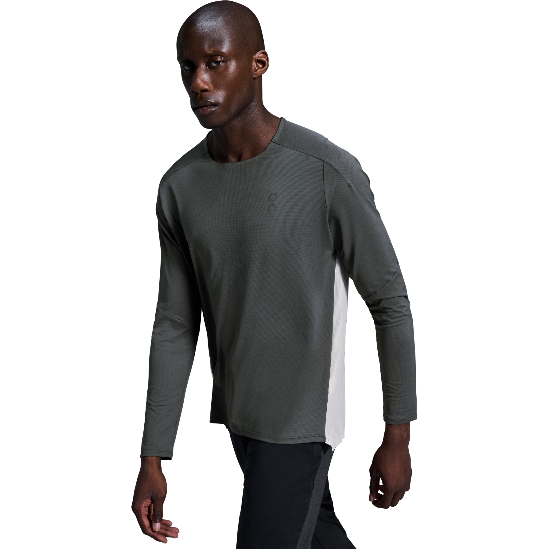 On Performance Long-T Running Shirt Men - Eclipse | Silver