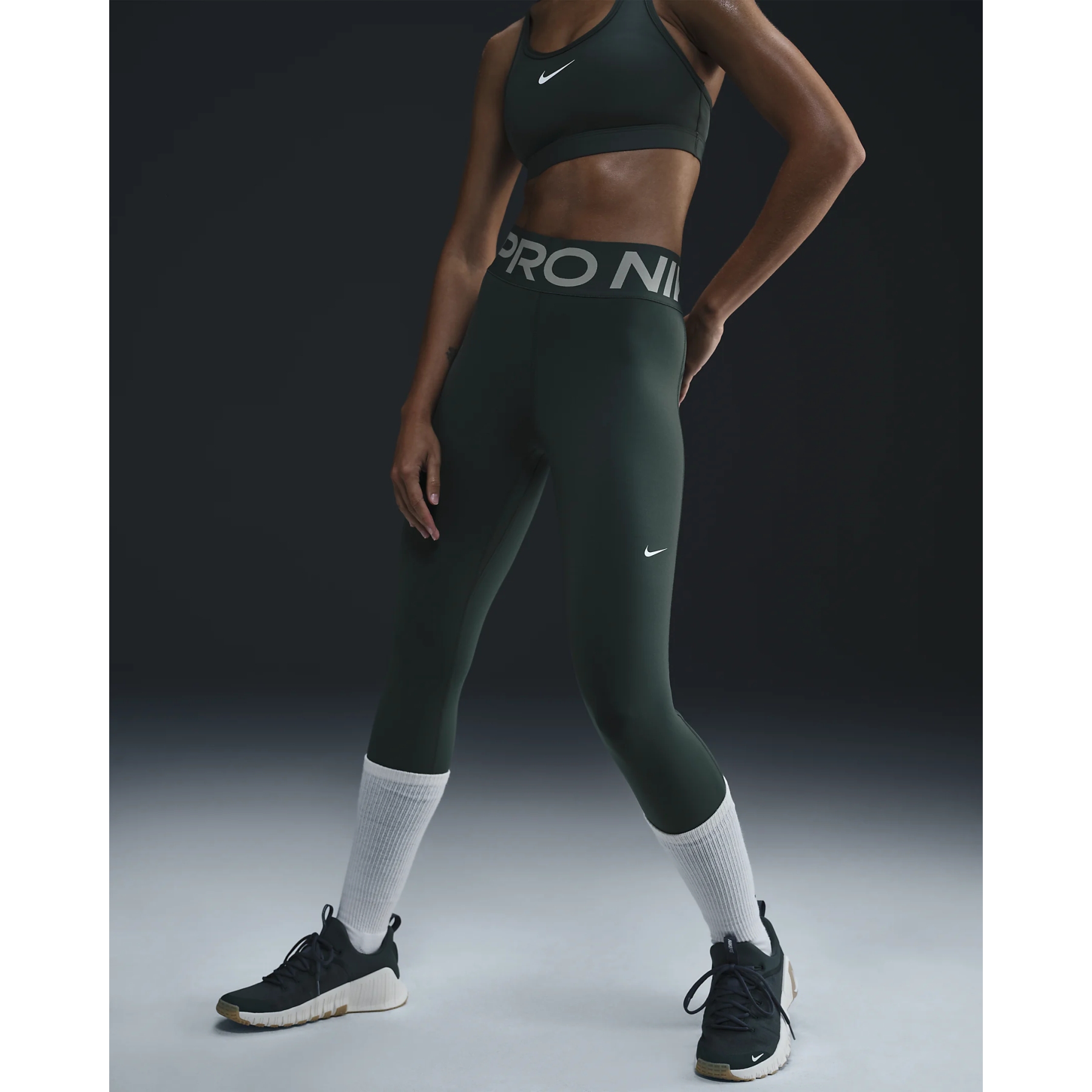 Nike Pro Sculpt Tights Women vintage green white FV7382 338 BIKE24