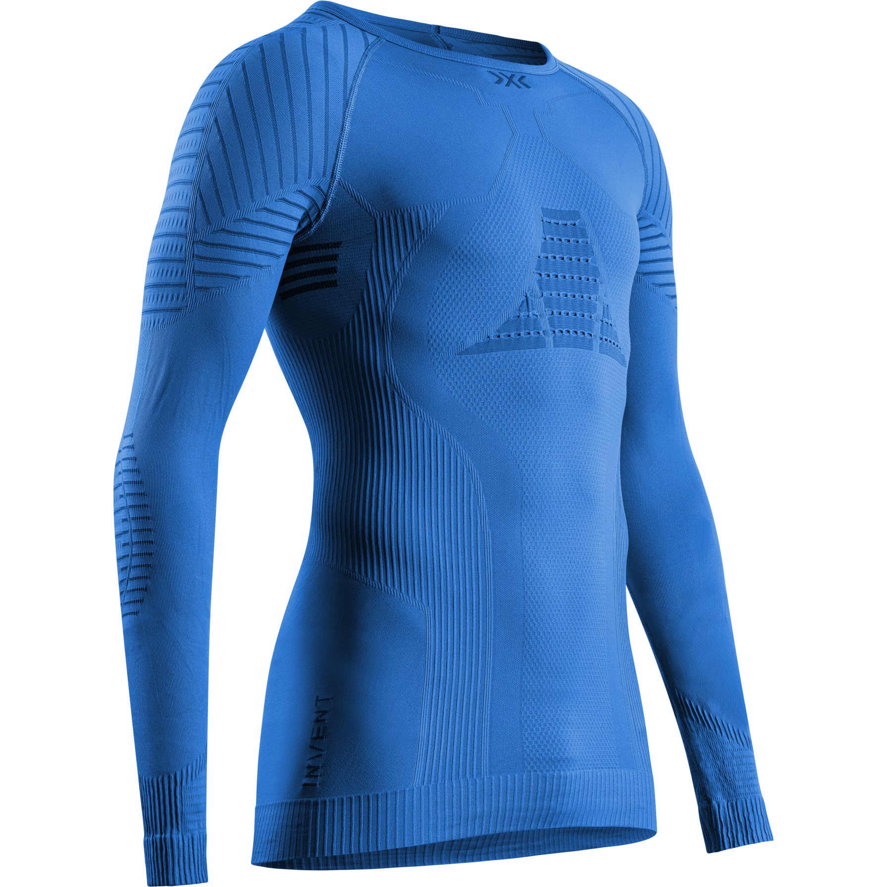 Image de X-Bionic Maillot de Corps Manches Longues Homme -  Invent 4.0 Round Neck - blossom blue/black