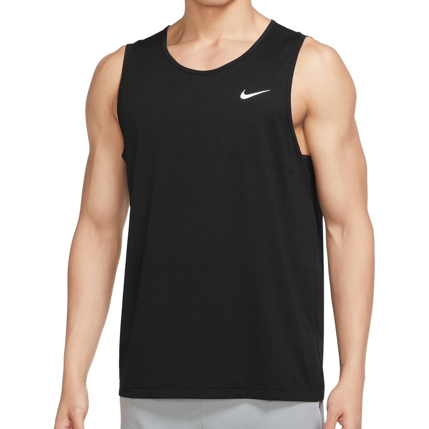 Productfoto van Nike Dri-FIT UV Hyverse T-Shirt Fitness Heren - zwart/wit DV9841-010