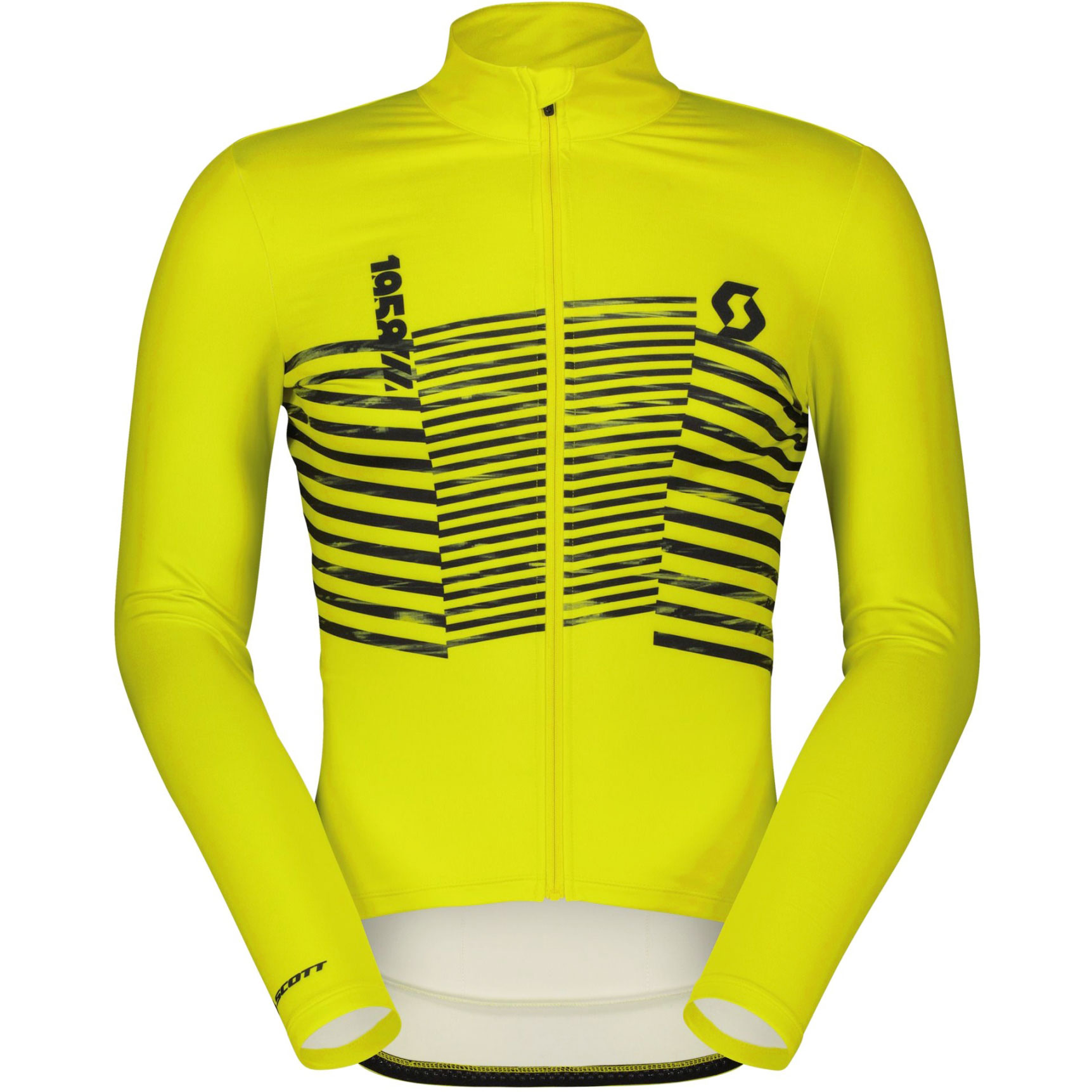 Produktbild von SCOTT RC Team Warm Graphics Langarm Trikot Herren - sulphur yellow