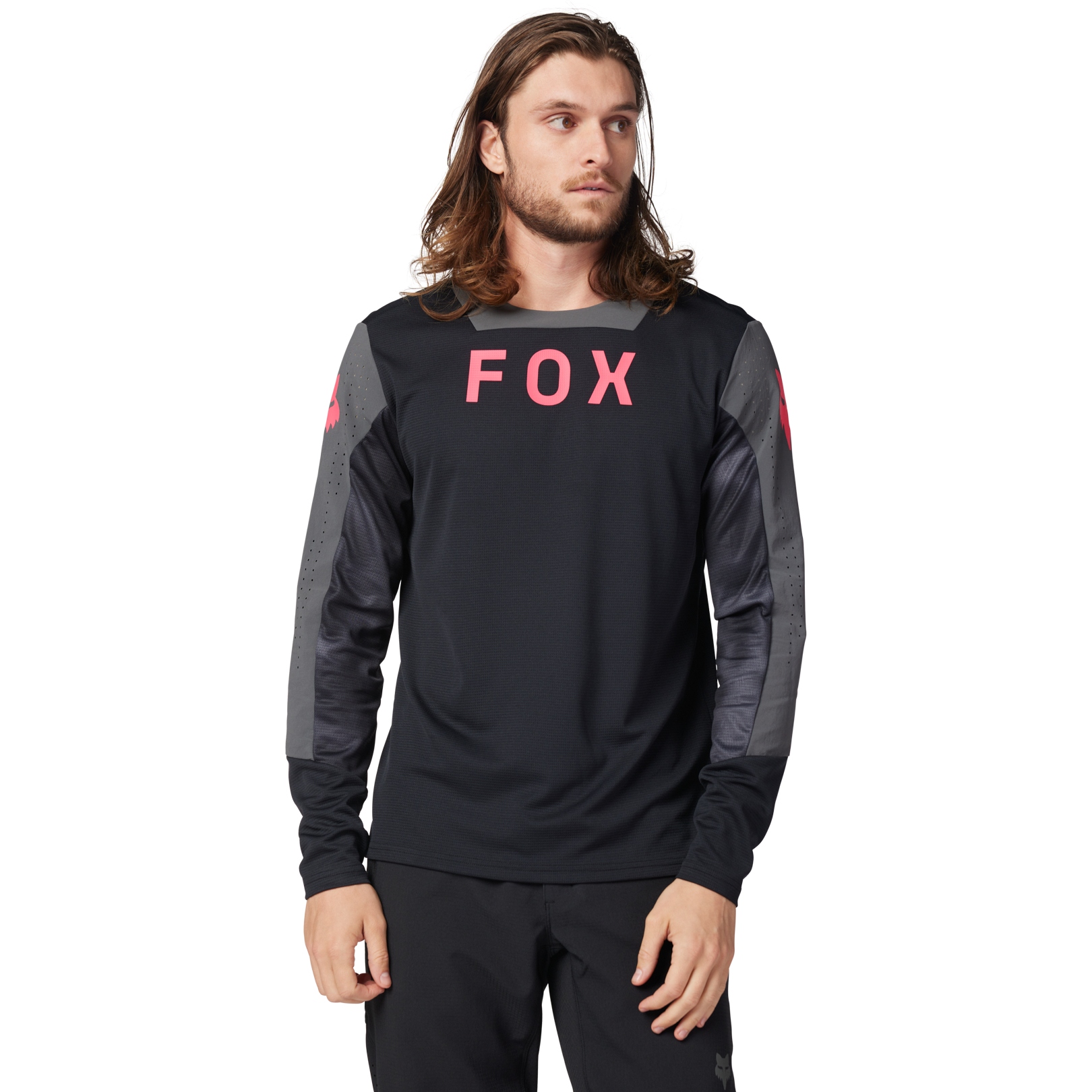 Productfoto van FOX Defend MTB Fietsshirt met lange mouwen Heren - Taunt - zwart