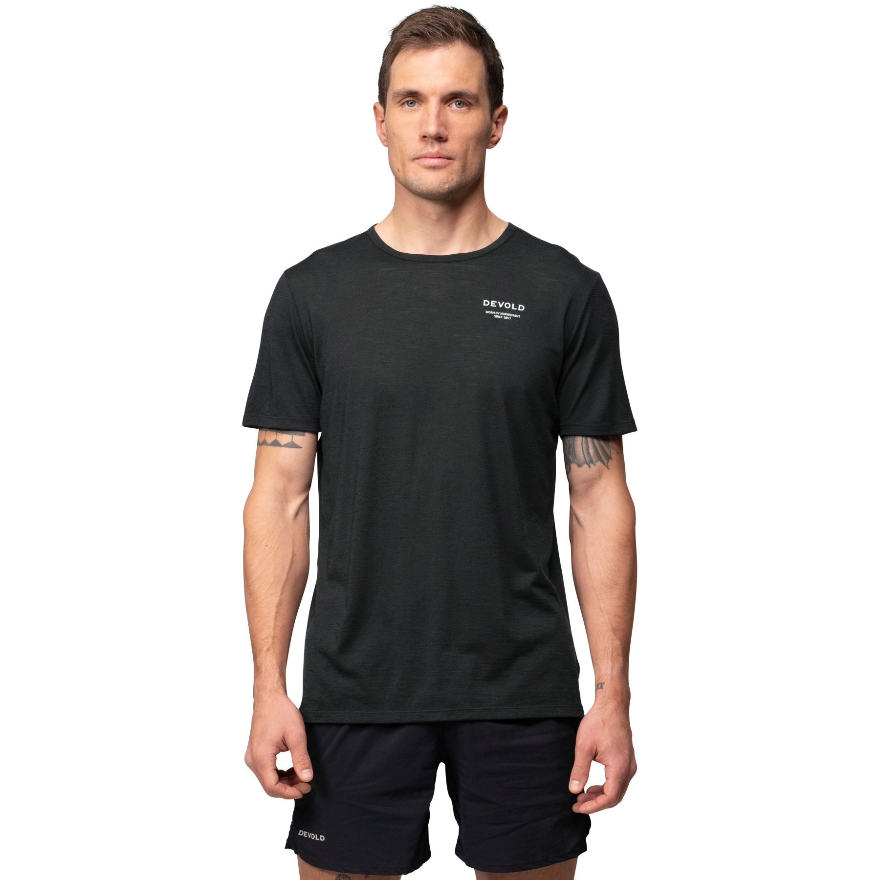 Produktbild von Devold Active Worn By T-Shirt Herren - 950A Black