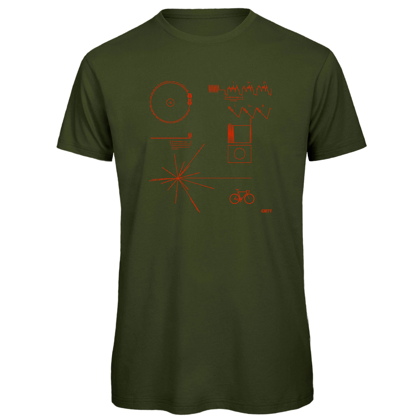 Imagen de RTTshirts Camiseta Bicicleta - Voyager - khaki