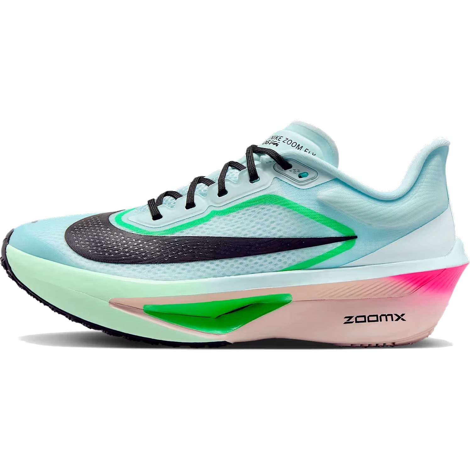 Produktbild von Nike Zoom Fly 6 Laufschuhe Damen - glacier ice/hyper pink/green shock/black FN8455-402