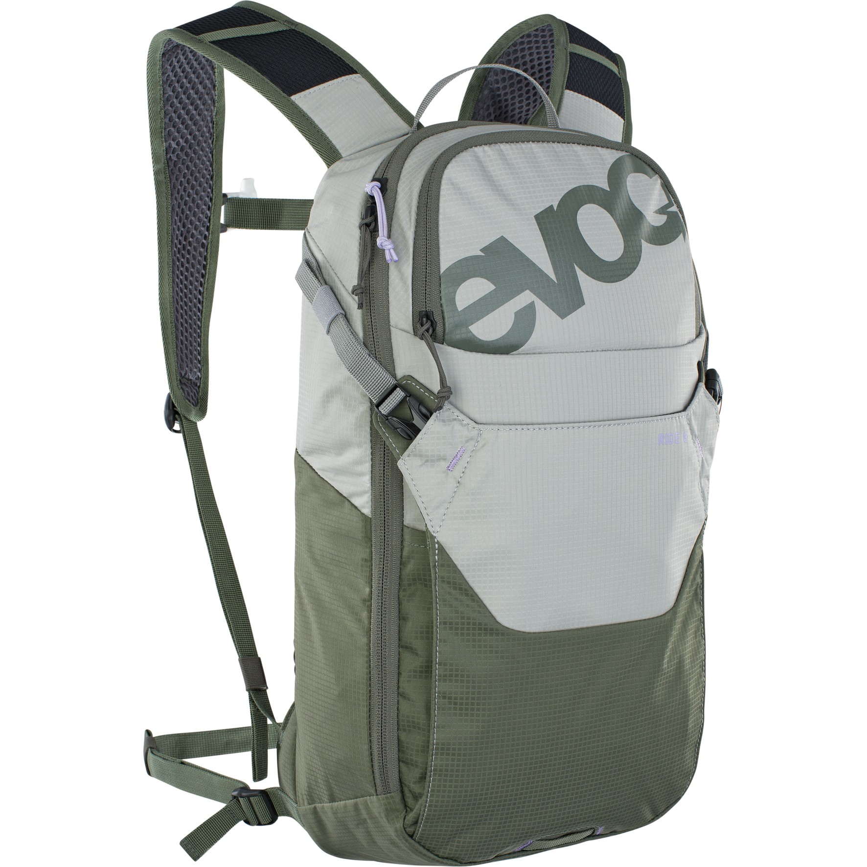 Picture of EVOC Ride 8L Backpack + 2L Hydration Bladder - Stone/Dark Olive