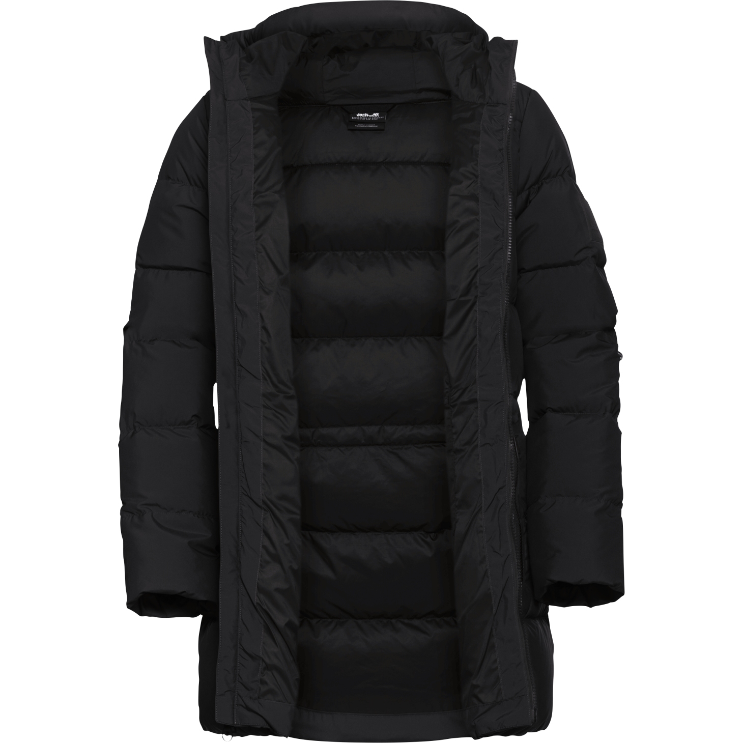 Jack Wolfskin Frozen Palace Long Down Jacket Women Rds - black 