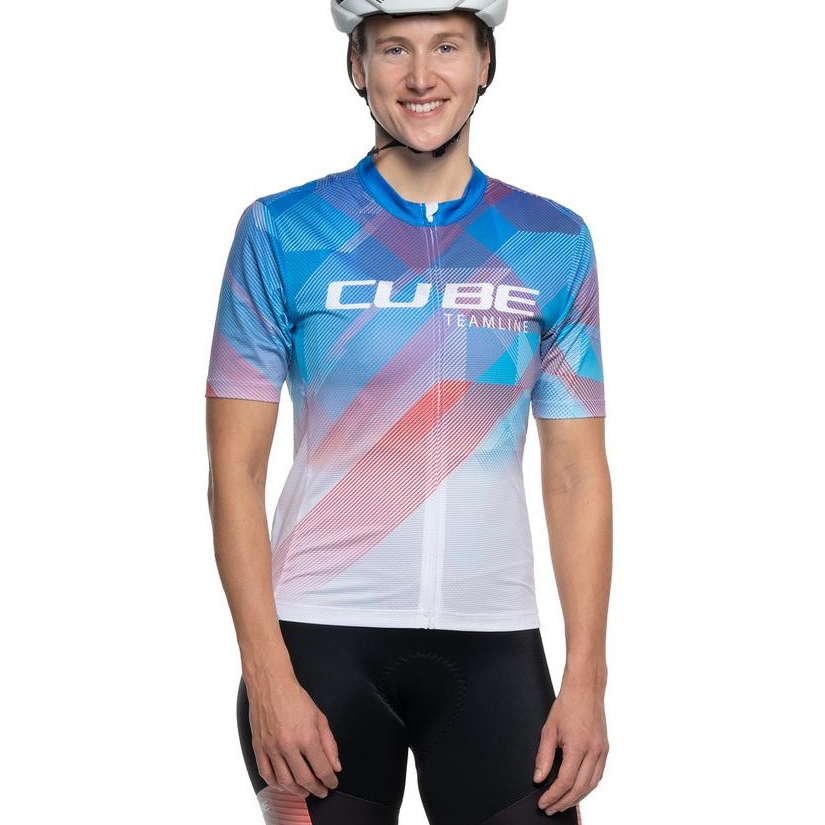 Produktbild von CUBE CMPT Teamline Kurzarmtrikot Damen - weiß