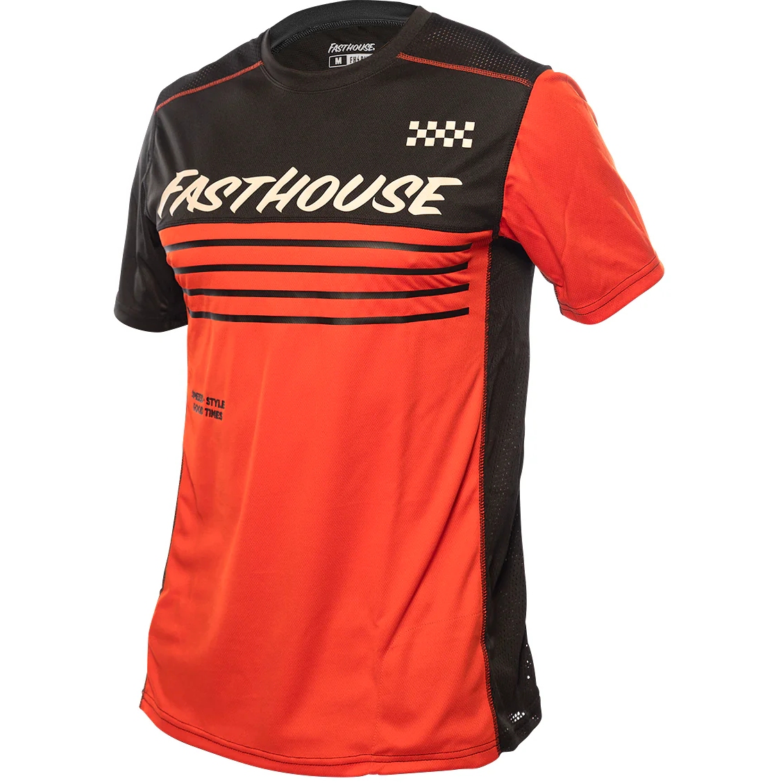 Foto de Fasthouse Maillot de Manga Corta Hombre - Classic Mercury - Negro/Rojo