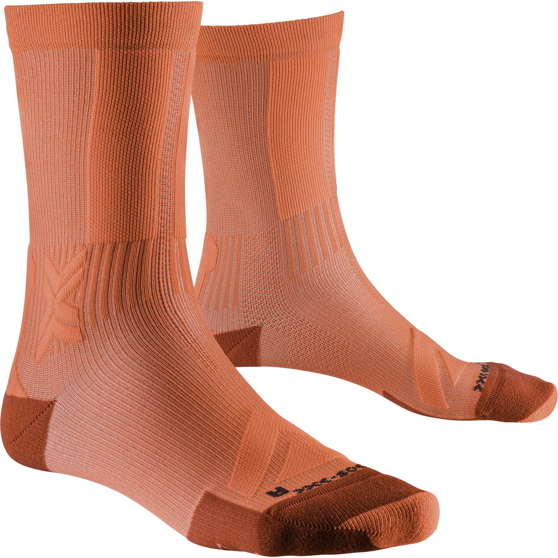 Image de X-Socks Chaussettes Vélo - Gravel Discover Crew - sunset orange
