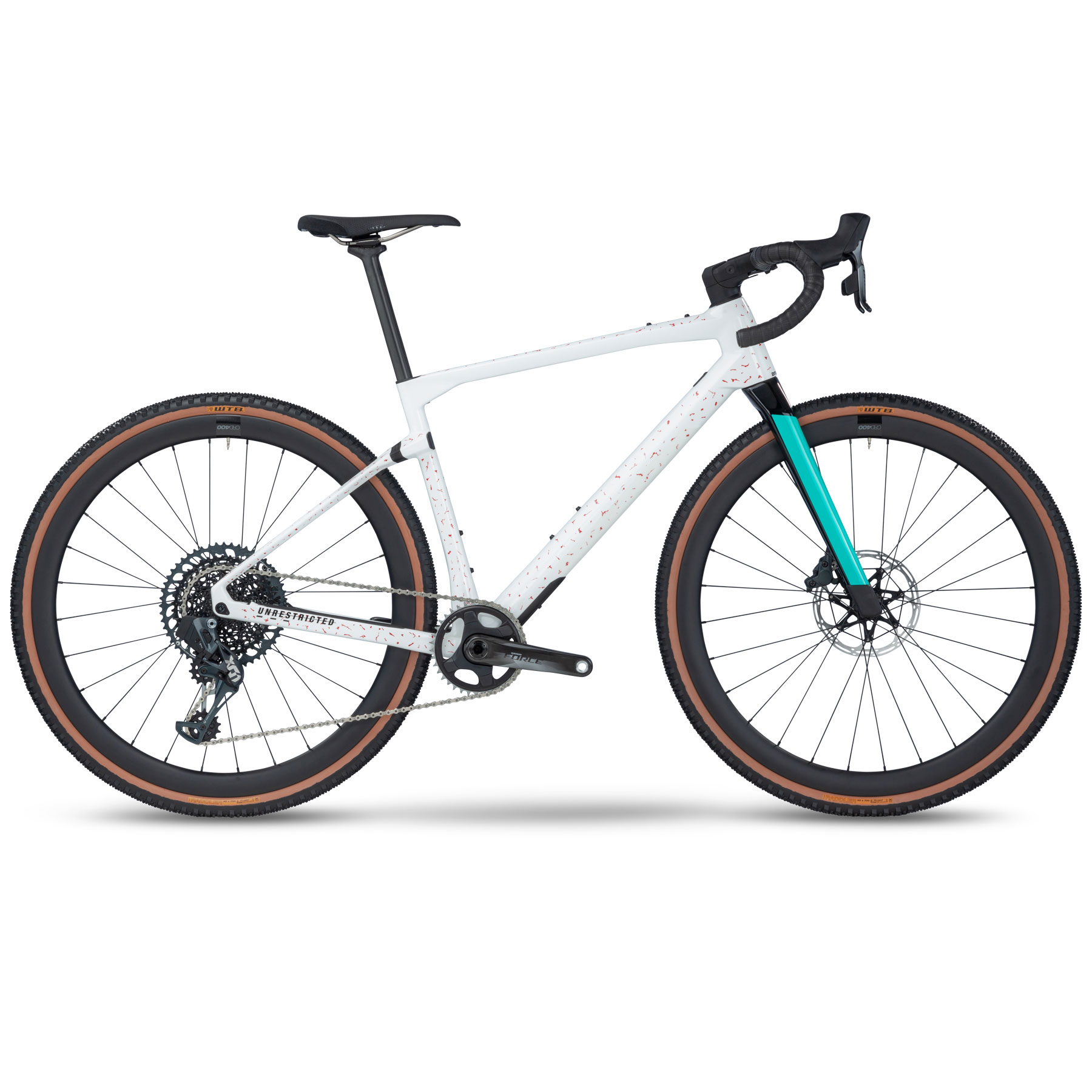 Image of BMC URS 01 TWO - Carbon Gravel Bike - 2023 - splatter white / black