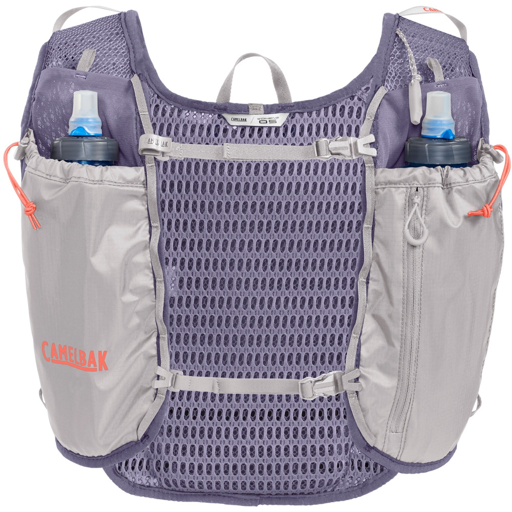 Productfoto van CamelBak Trail Run 7 Hardloopvest Dames + 2 x 500ml Quick Stow™ Flasks - zilver/dusk