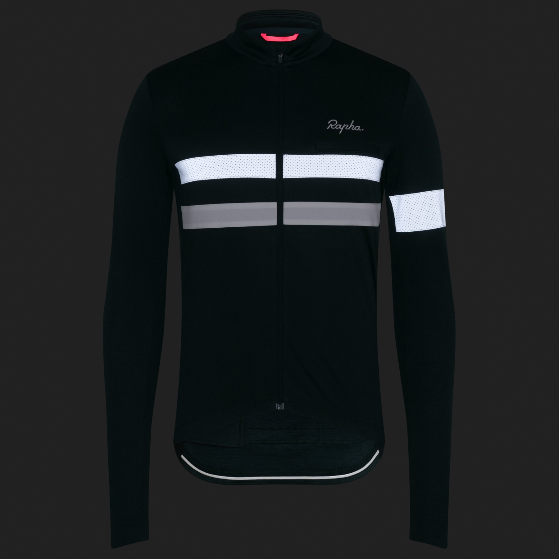 Rapha Brevet Long Sleeve Jersey Men - forest green/white | BIKE24