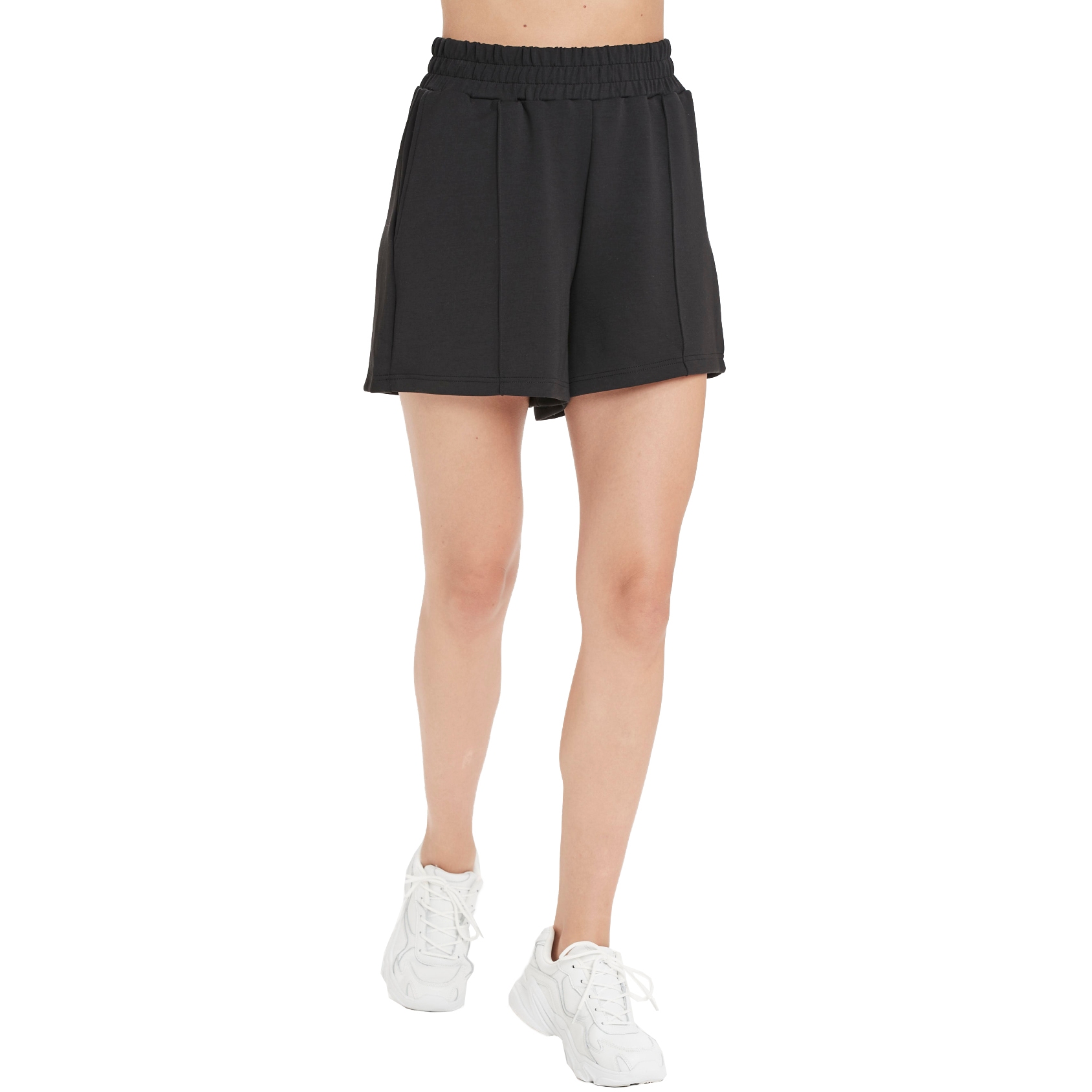 Produktbild von Athlecia Jacey Damen High Waisted Lounge Shorts - Schwarz