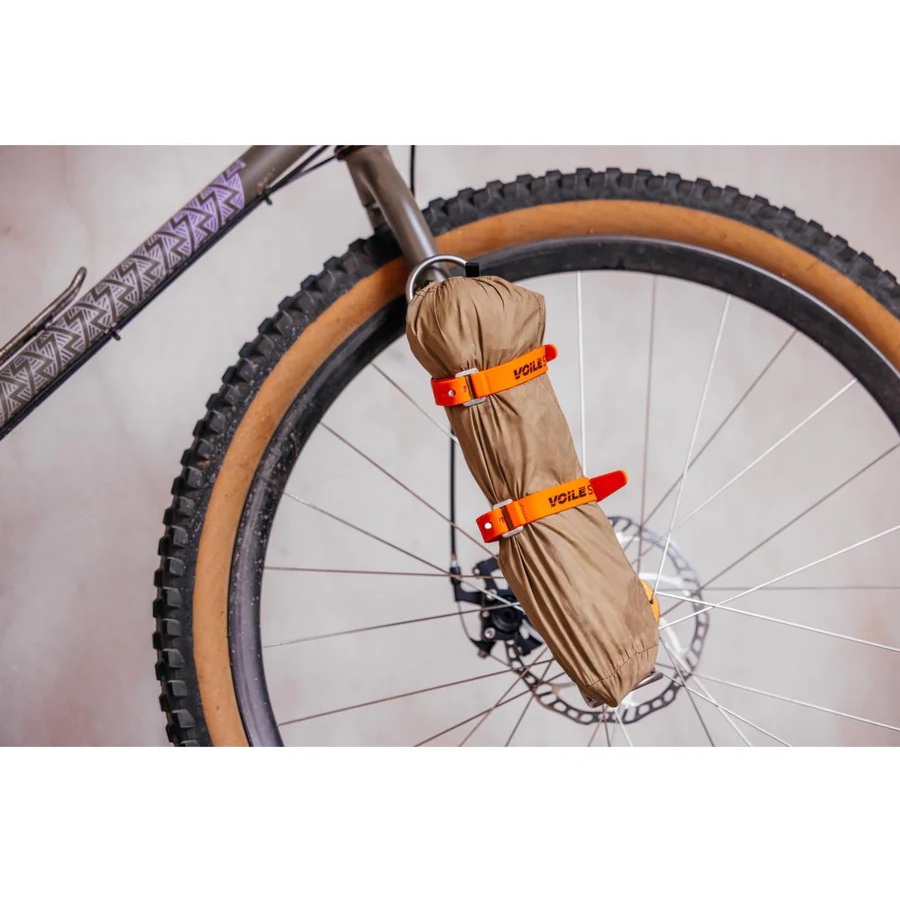 King Cage Longer Thing Cage + Voile Straps - Titanium | BIKE24