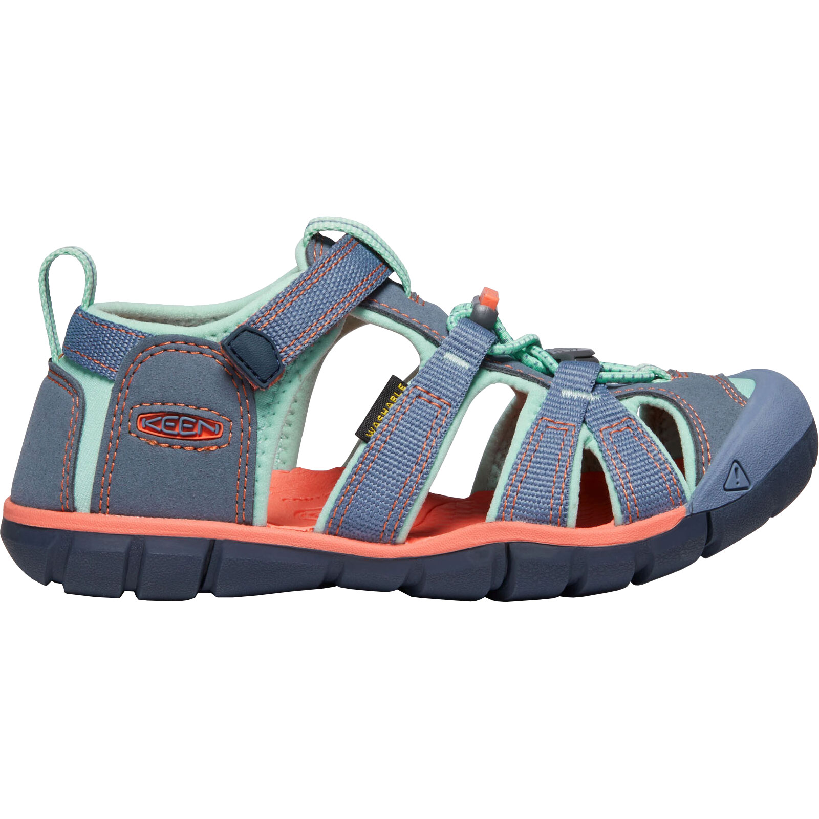 Picture of KEEN Seacamp II CNX Youth Sandal - Flint Stone / Ocean Wave