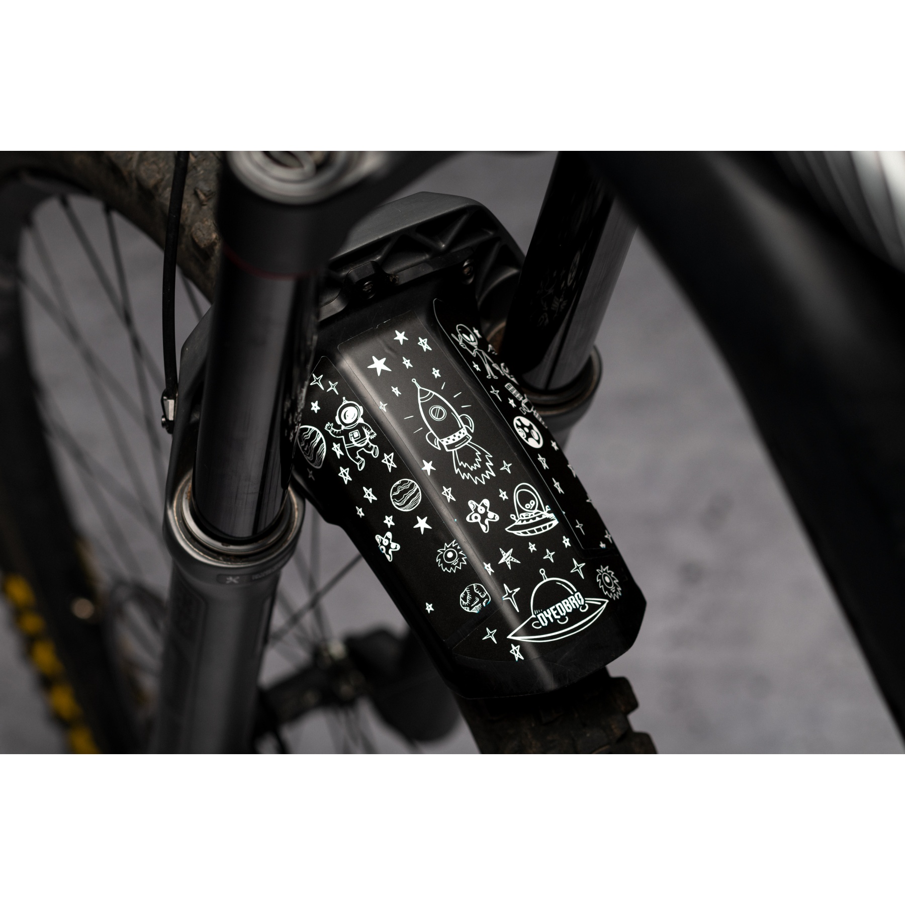 Picture of DYEDBRO Mudguard Decal ROCK SHOX STD - space trip