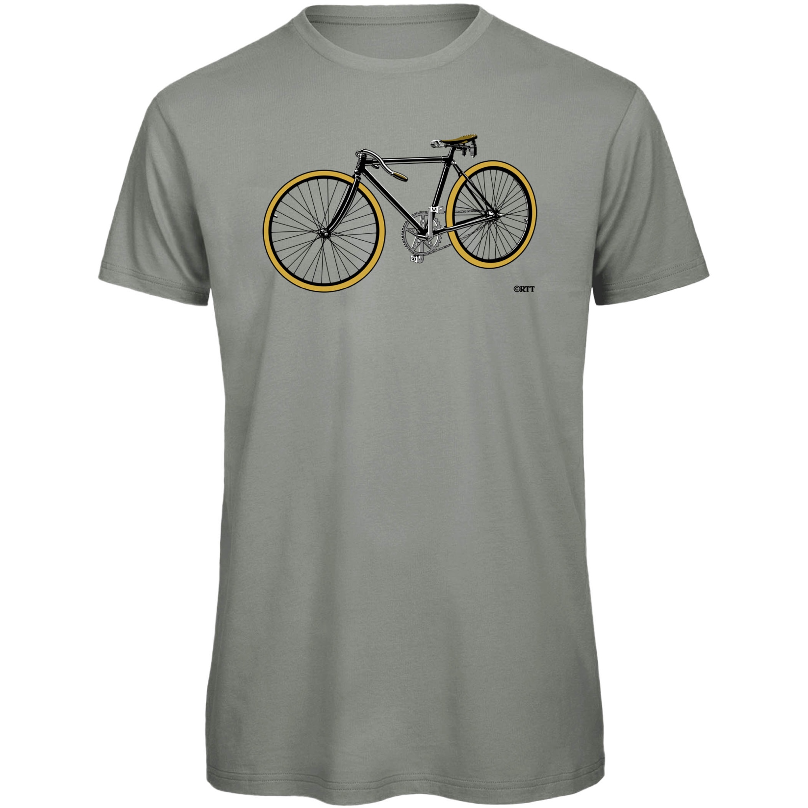 Produktbild von RTTshirts Fahrrad T-Shirt Retro Rennrad - hellgrau
