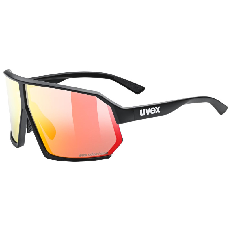 Uvex sportstyle 237 CV Glasses - black matt/mirror red | BIKE24