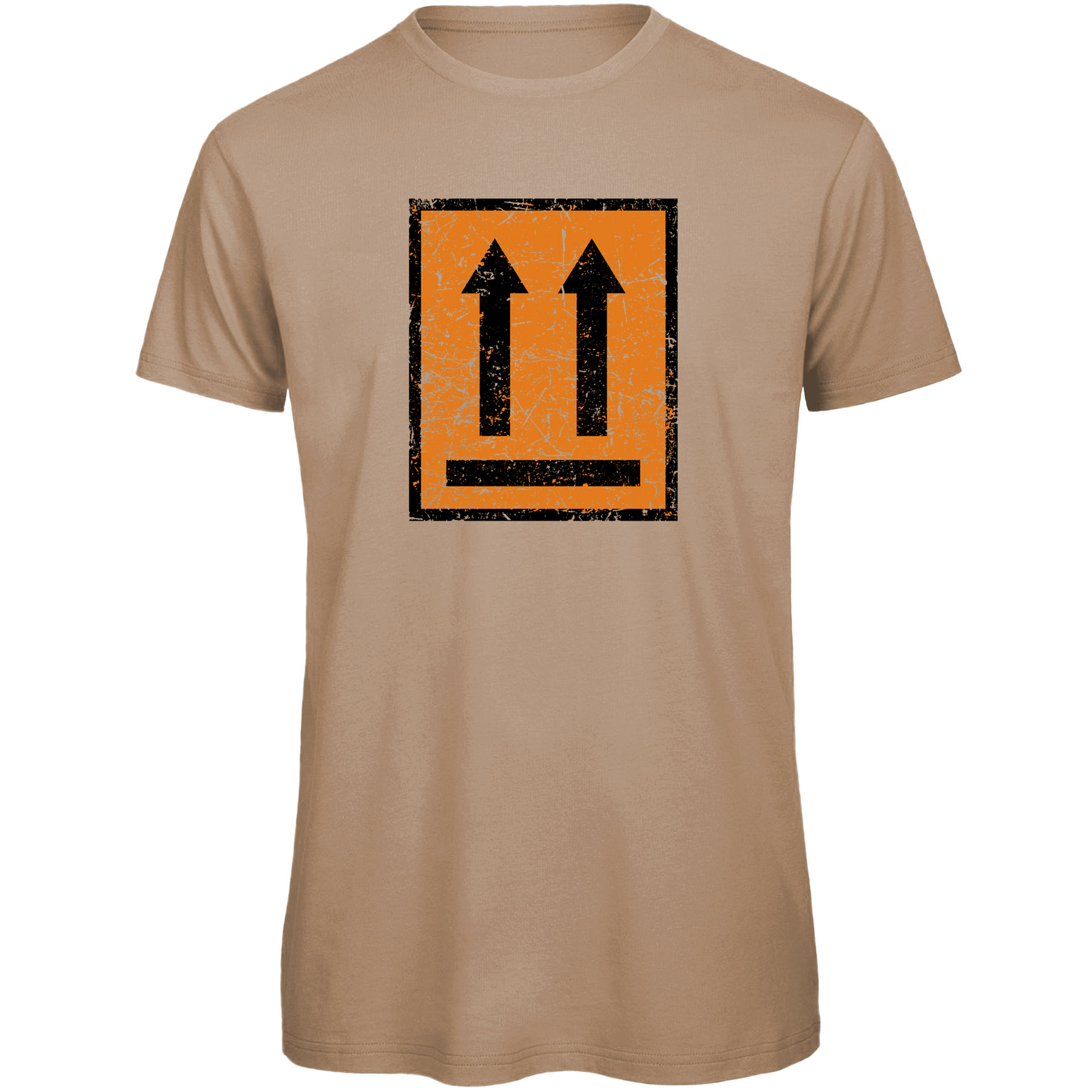 Kuva tuotteesta RTTshirts This Side Up Bike T-Shirt Men - light brown