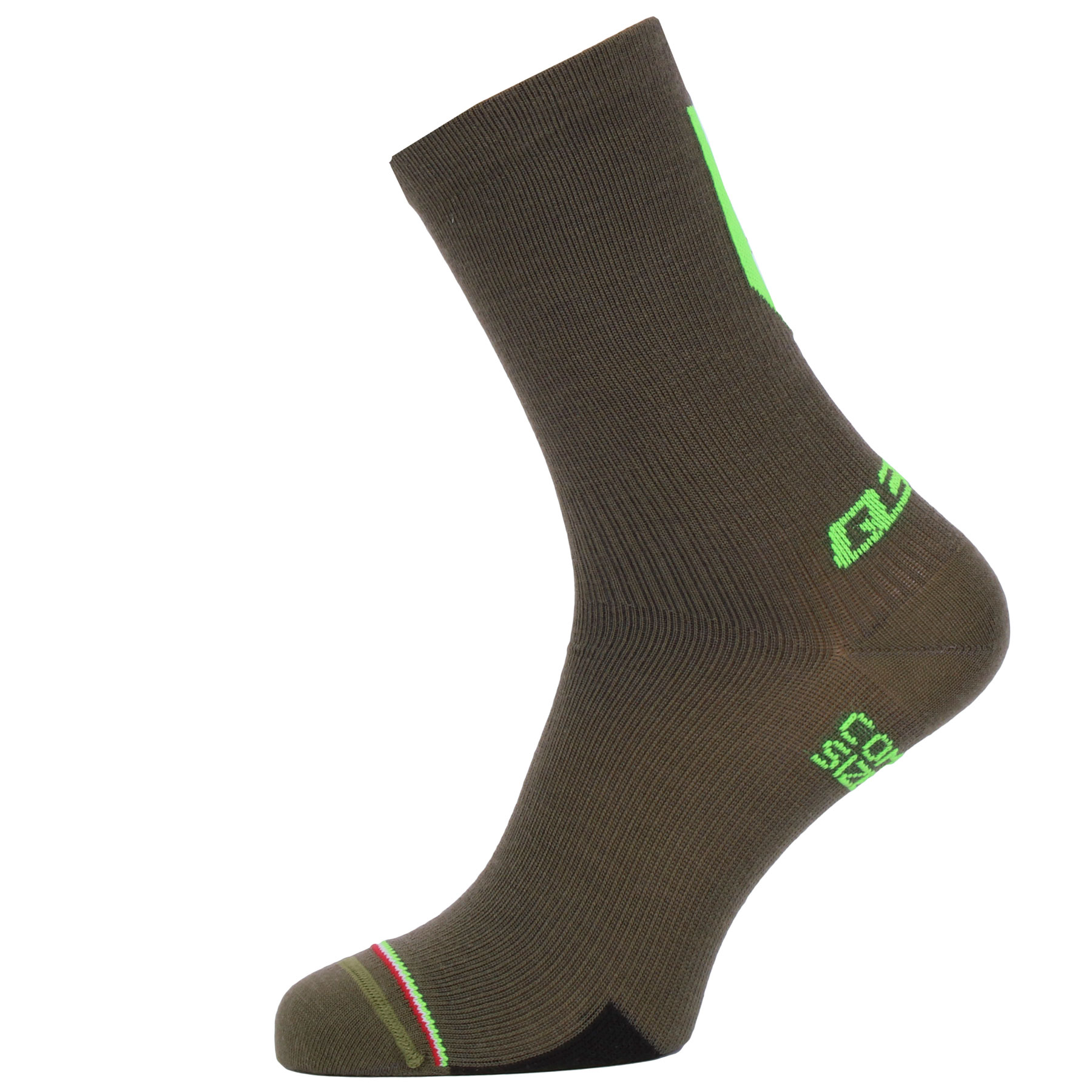 Image of Q36.5 Compression Wool Cycling Socks - olive green