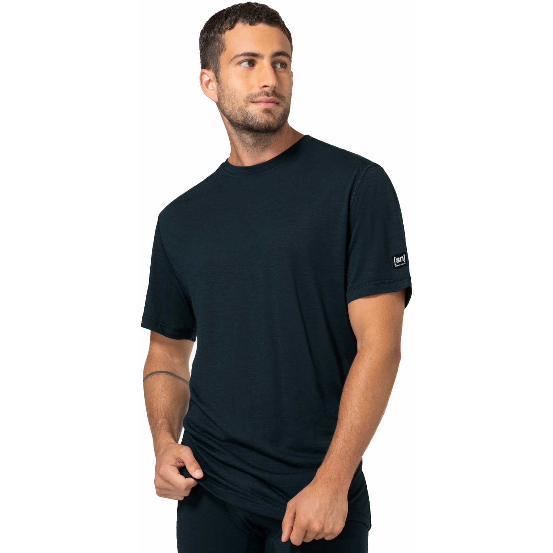 Produktbild von SUPER.NATURAL Sierra140 Kurzarm-Unterhemd Herren - Blueberry