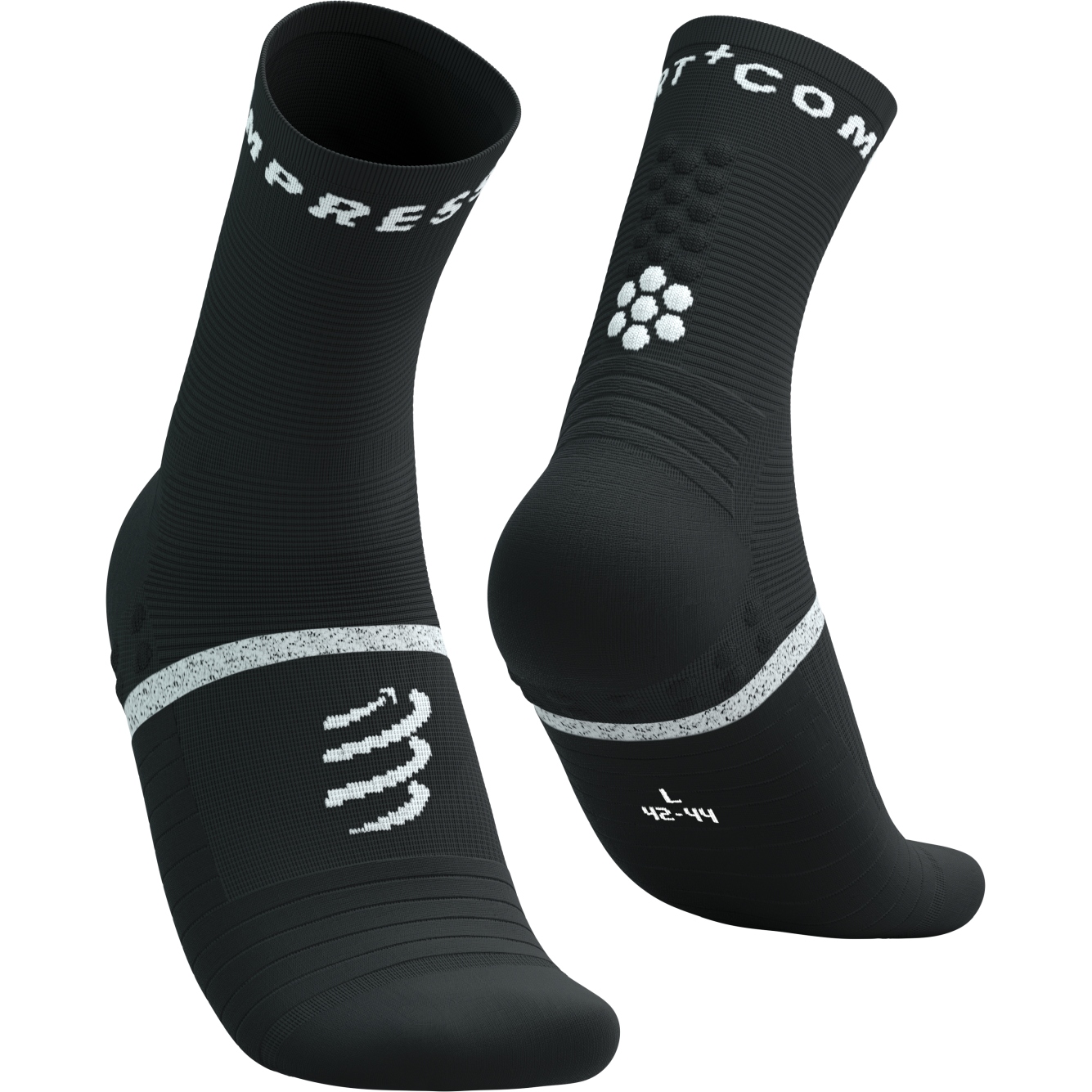 Produktbild von Compressport Pro Marathon Socken v2.0 - schwarz/weiß
