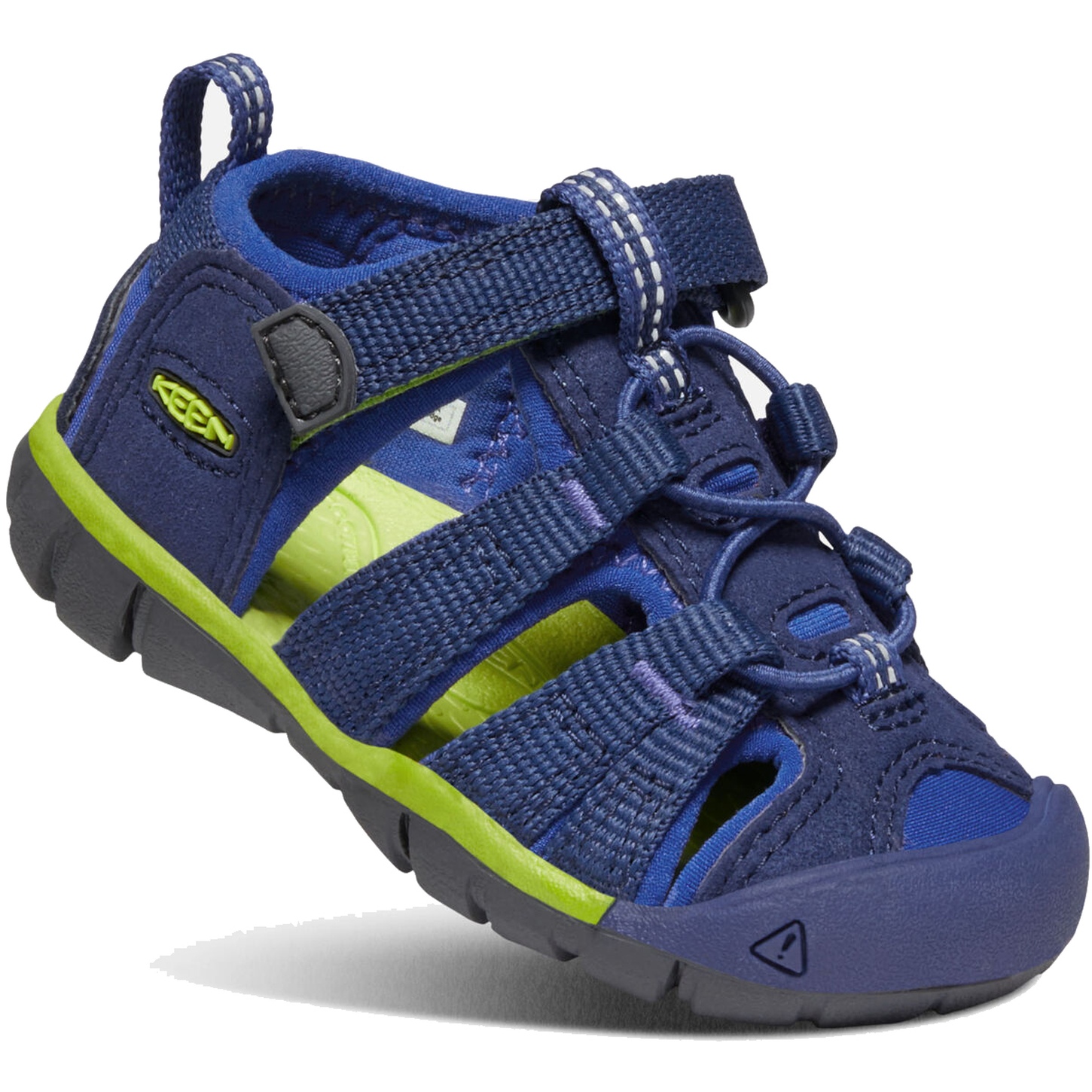 Picture of KEEN Seacamp II CNX Kids Sandals - Blue Depths / Chartreuse (Size 19-23)