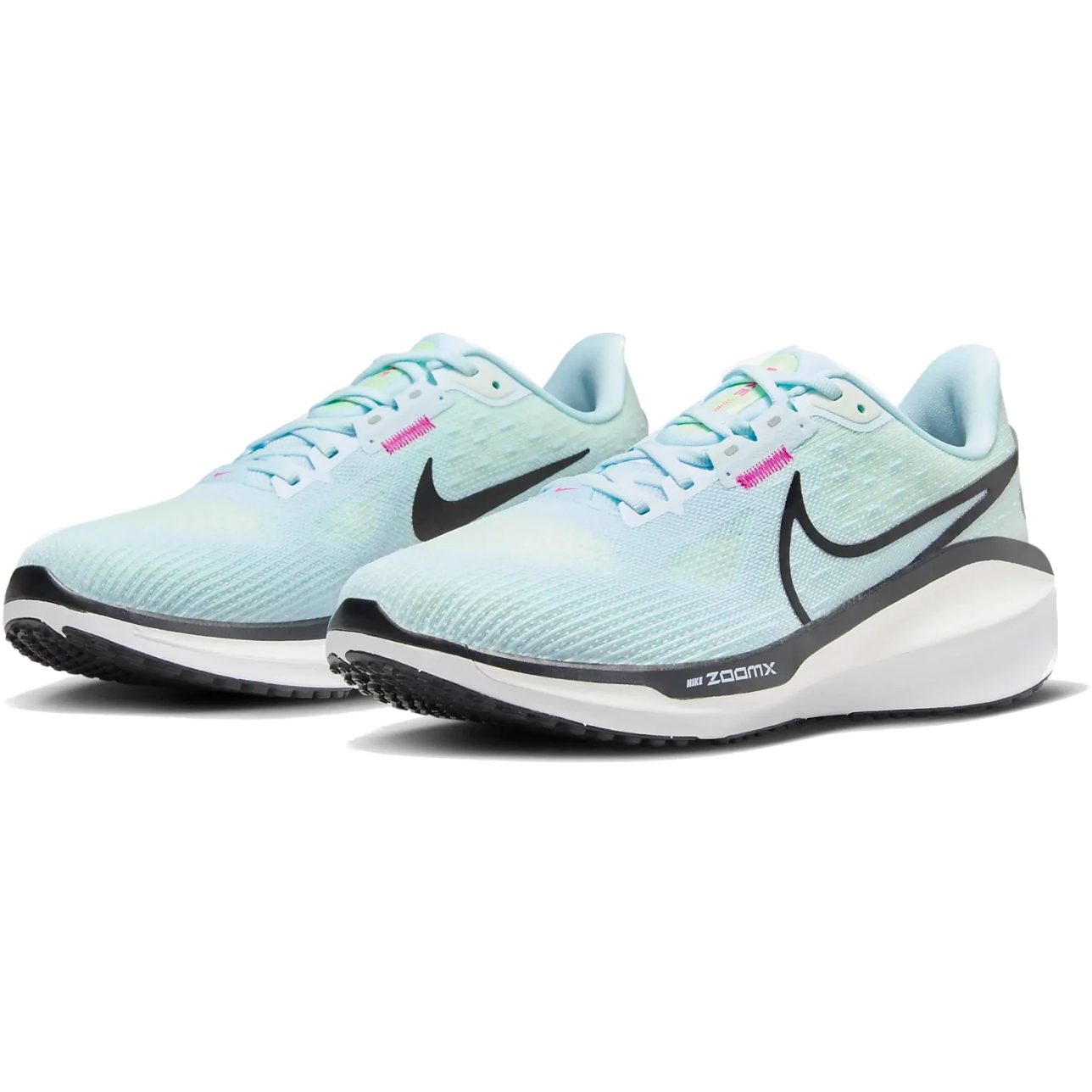 Nike Vomero 17 Laufschuhe Damen glacier blue black barely green FB8502 402