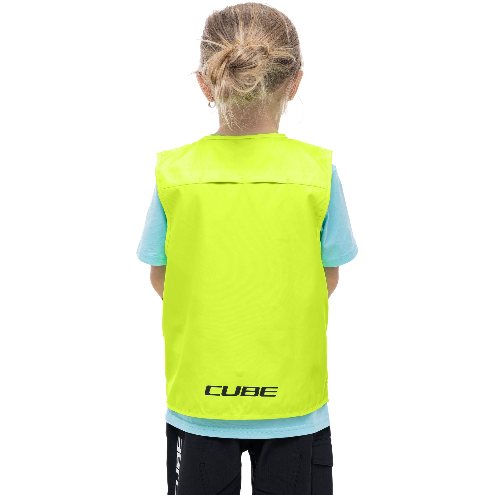 Cube Junior Safety Weste Kinder Fahrrad Sicherheitsweste gelb
