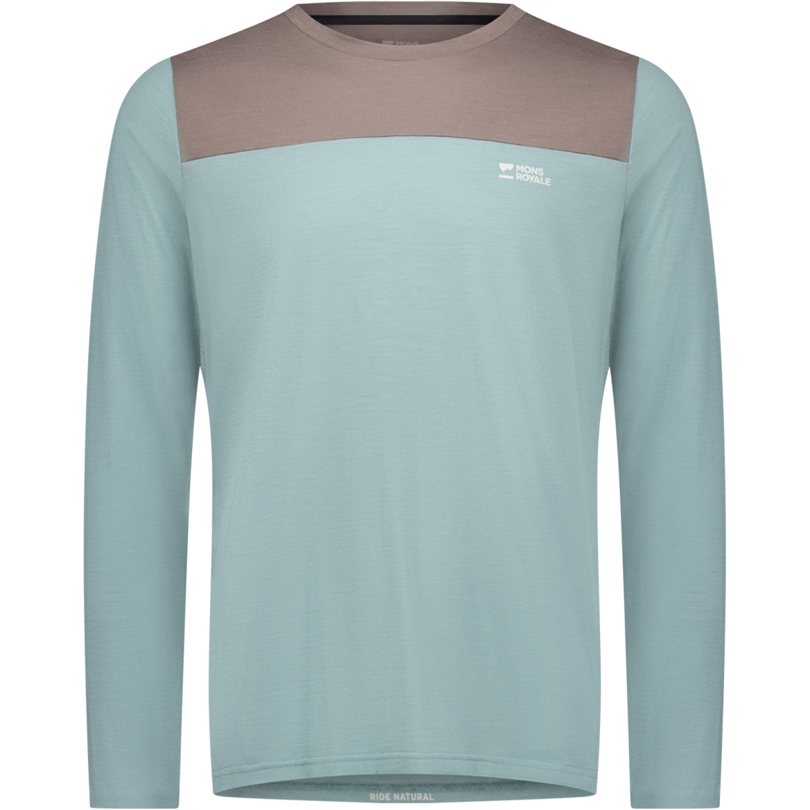 Image of Mons Royale Diversion Merino Bike Longsleeve Jersey Men - desert sage / iron