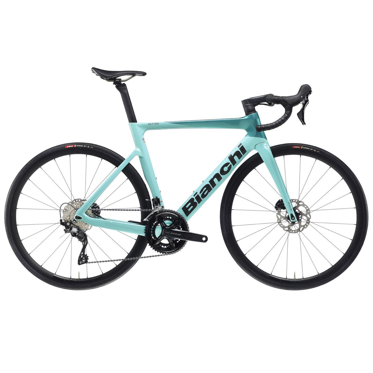 Picture of Bianchi OLTRE RACE - 105 - Carbon Road Bike - 2025 - CK16 / metallic celeste full glossy