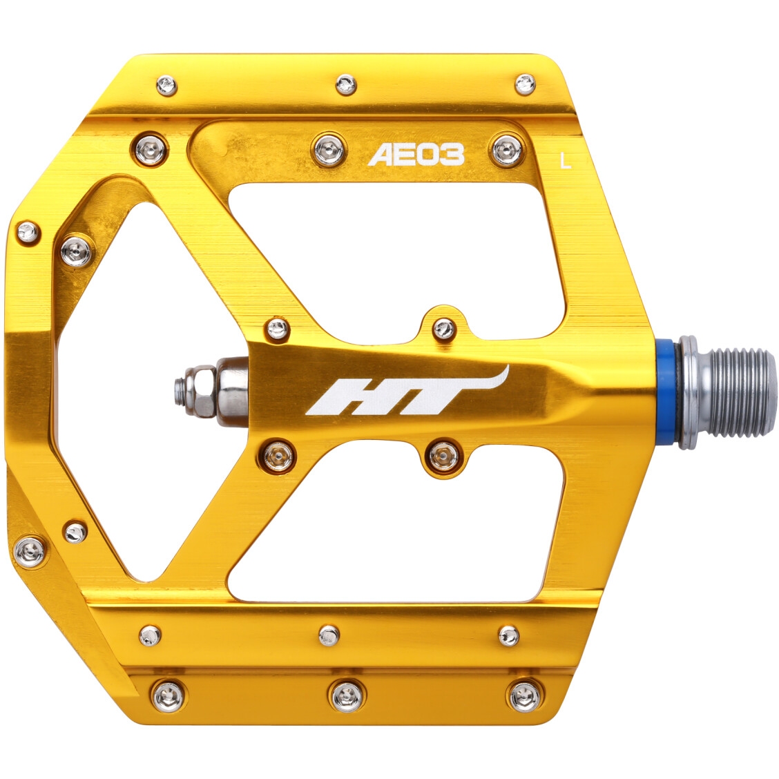 Image of HT AE03 EVO+ Flat Pedal Aluminium - gold