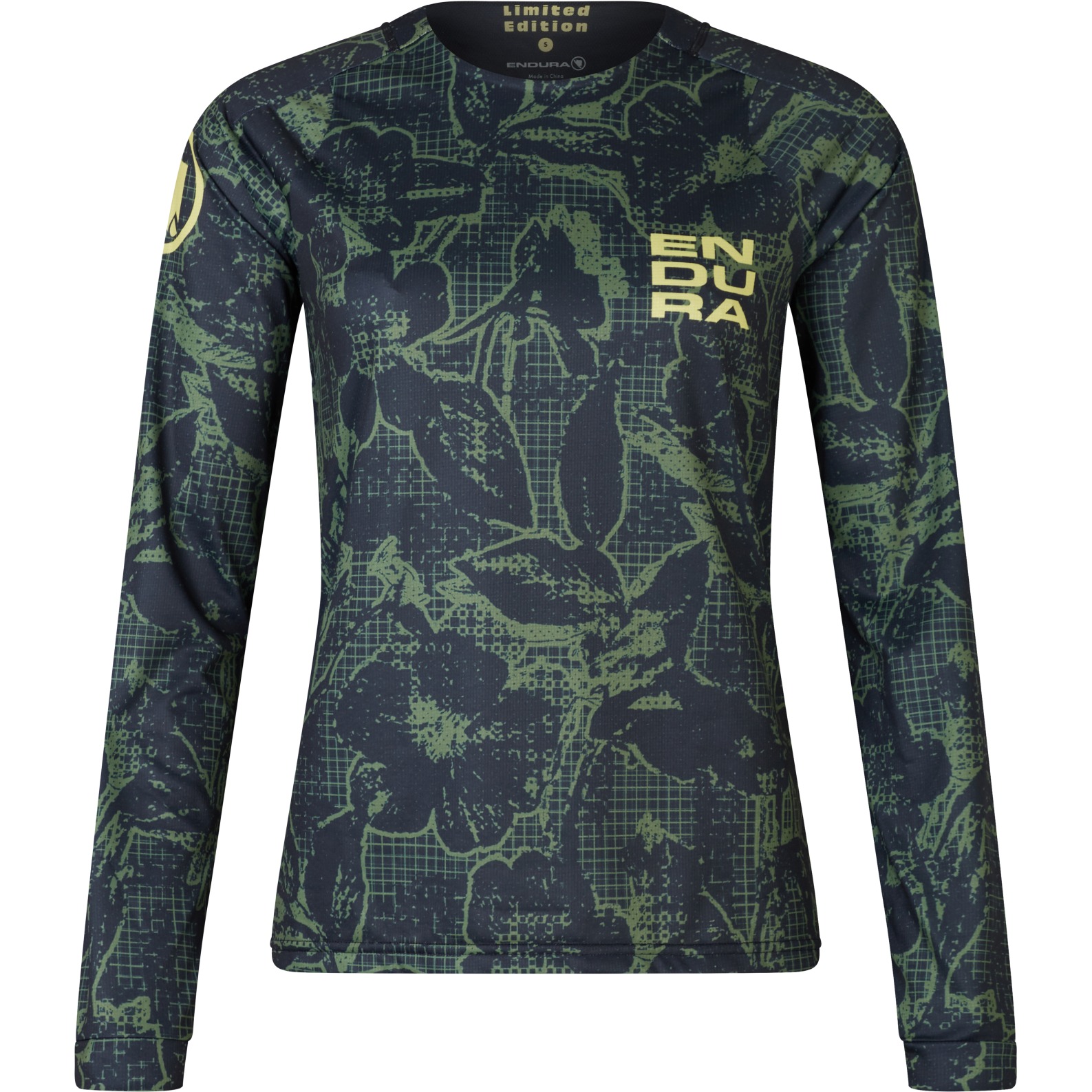 Produktbild von Endura Floral Ltd Printed Langarmshirt Damen - schwarz